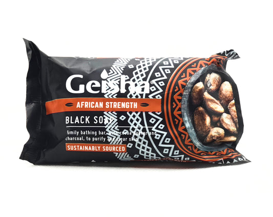 225 gram bar of geisha black soap