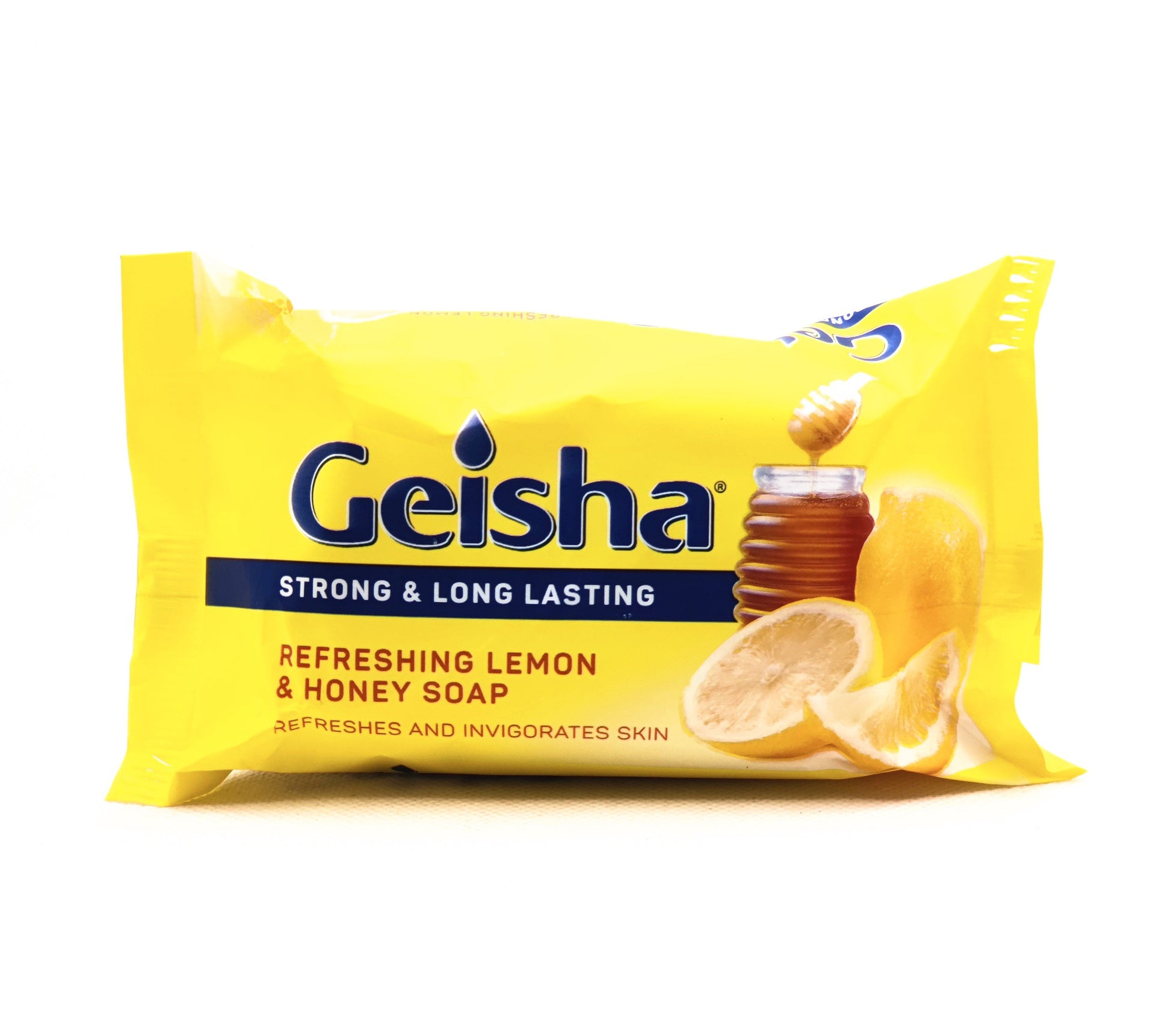 225 gram bar of geisha lemon and honey soap