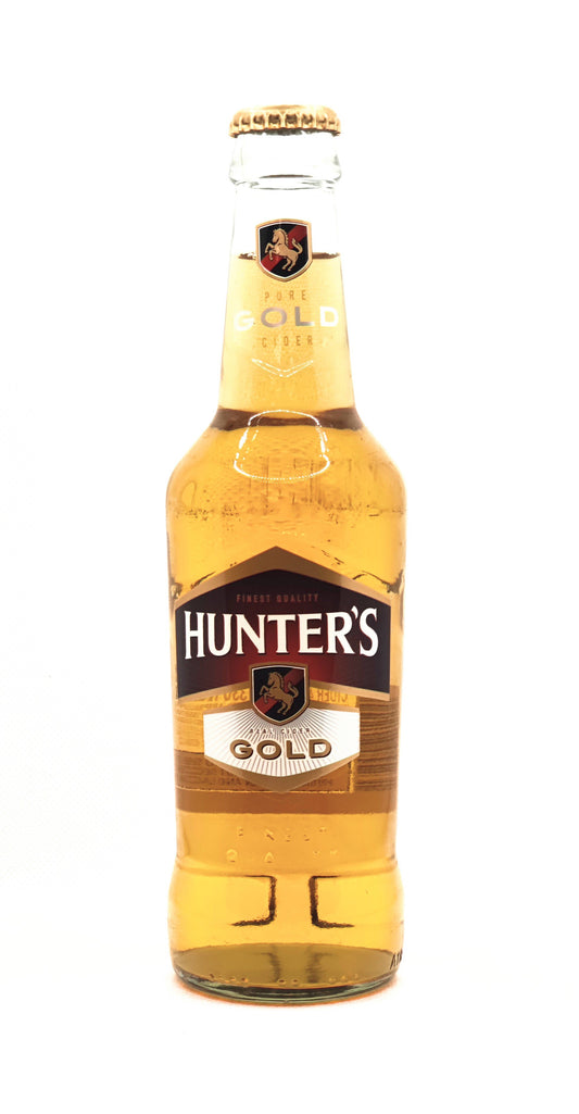 330 millilitre bottle of hunters cider gold