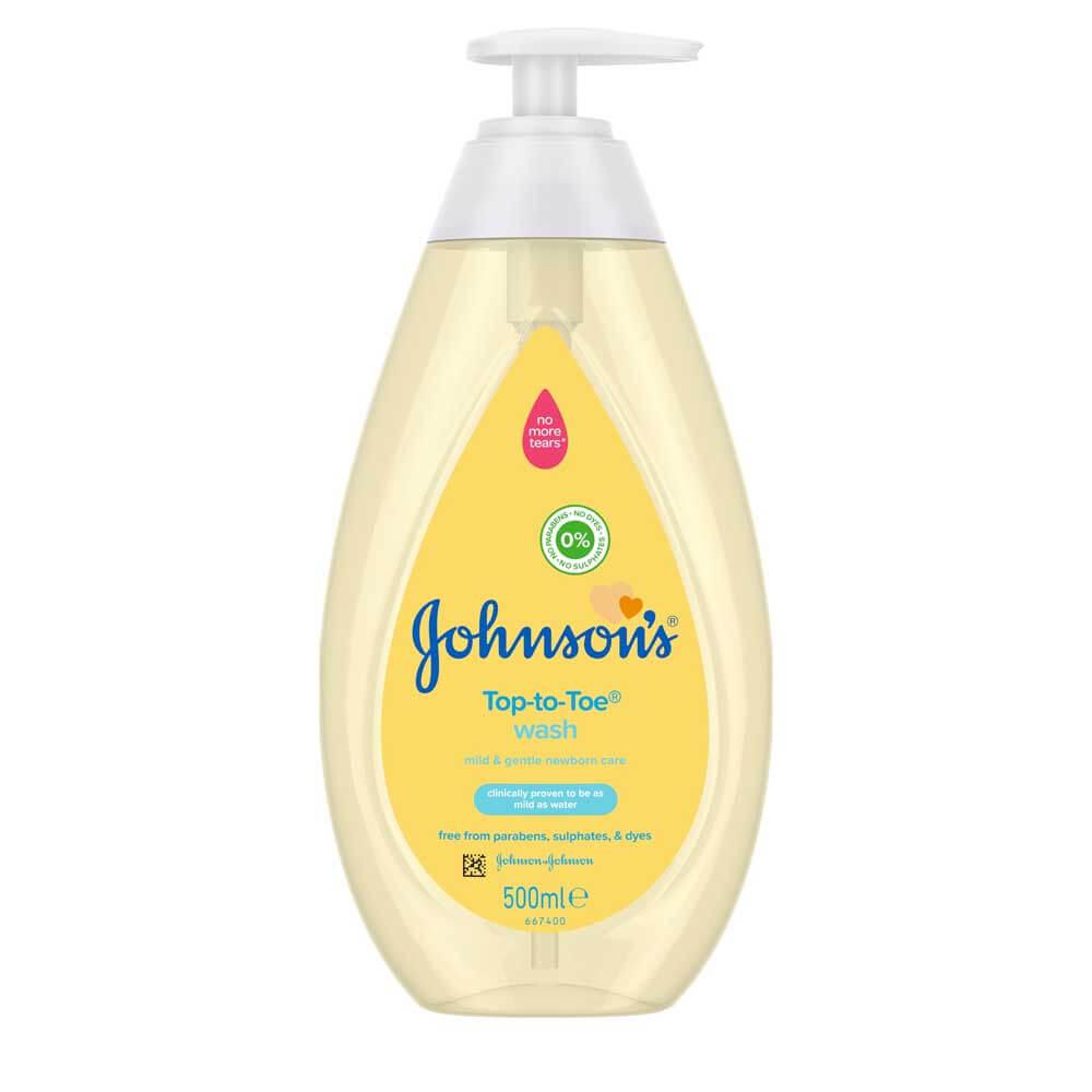 500 millilitre bottle of johnsons top to toe wash