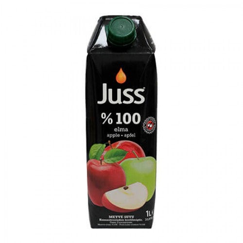 1 litre tetra pack of juss apple juice 