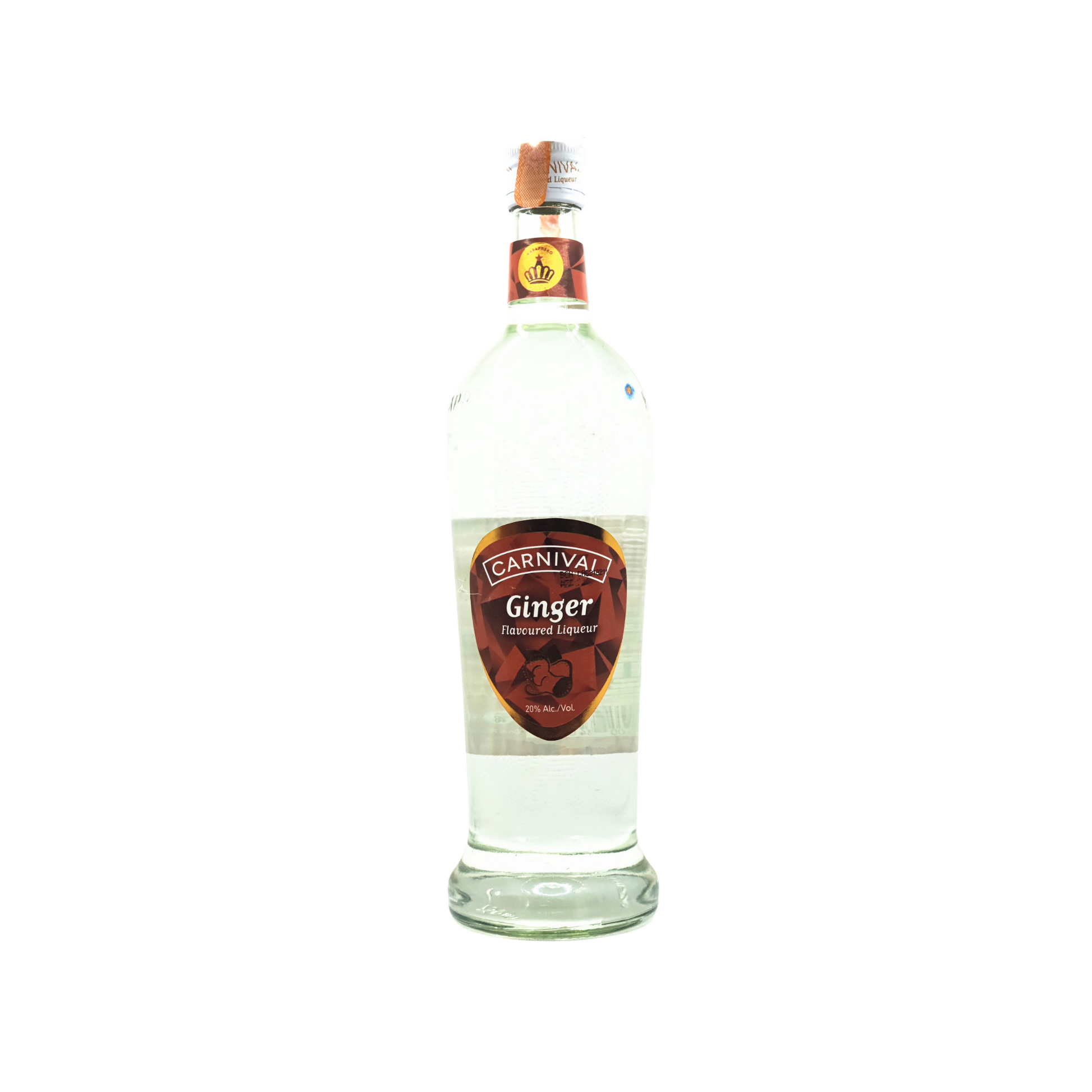 750 millilitre bottle of carnival ginger flavoured liqueur 