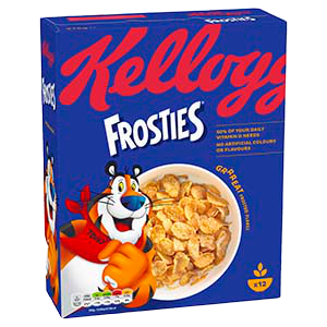 375 gram box of kellogg's frosties