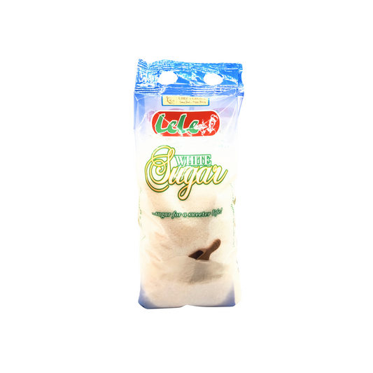 1 kilogram pack of lele white sugar