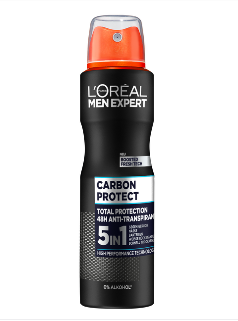 150 millilitre container of loreal men expert carbon protect deodorant spray
