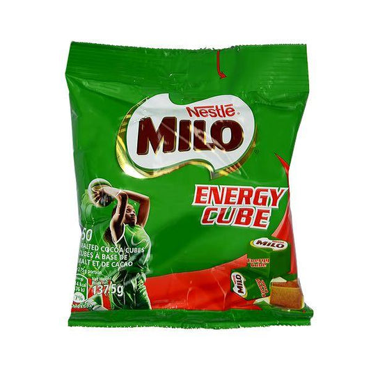 137.5 gram sachet of nestle milo energy cubes