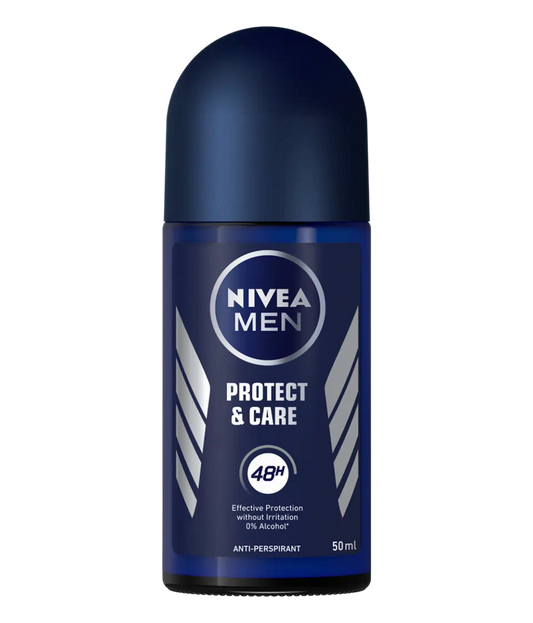 50 millilitre bottle of nivea men protect and care roll on