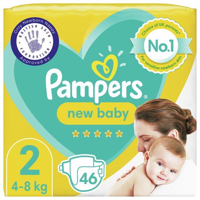 Bag of pampers new born size 2 diapers