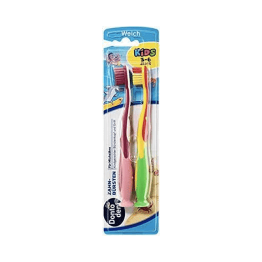 Dontodent Soft Toothbrush for 3-6 Year Olds 2 Pieces