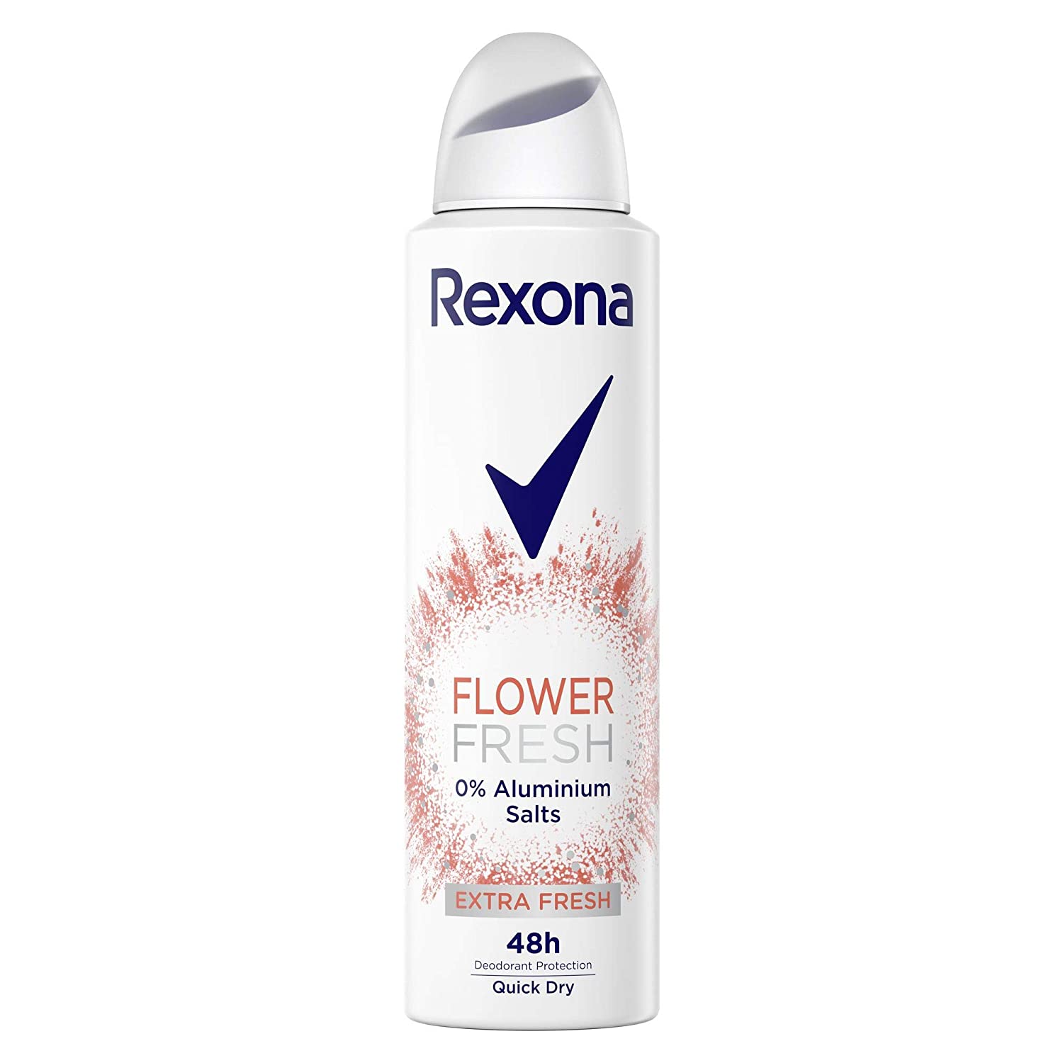 150 millilitre container of rexona flower fresh deodorant spray