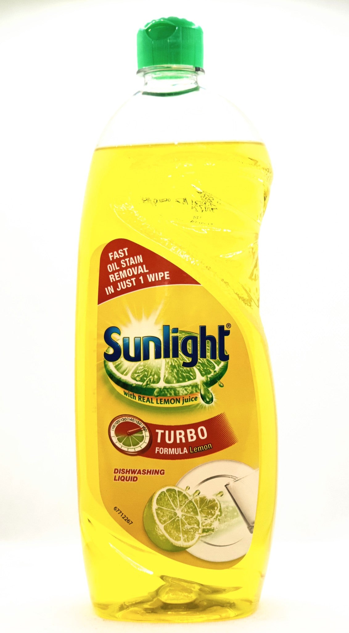 750 millilitre bottle of sunlight turbo formula lemon dishwashing soap