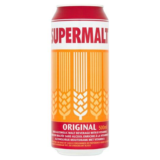 500 millilitre can of super malt original