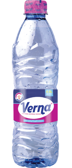 500 millilitre bottle of verna natural mineral water
