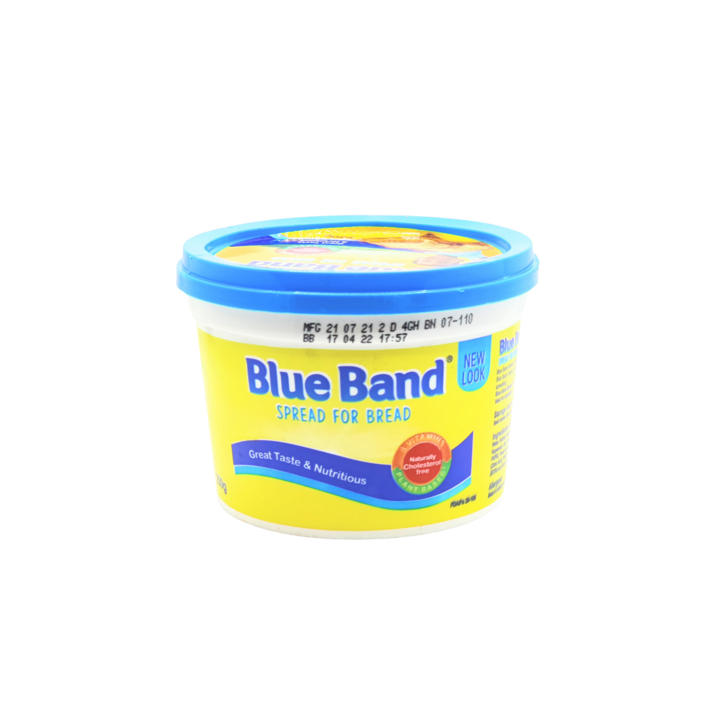 a pack of blue band bread spread