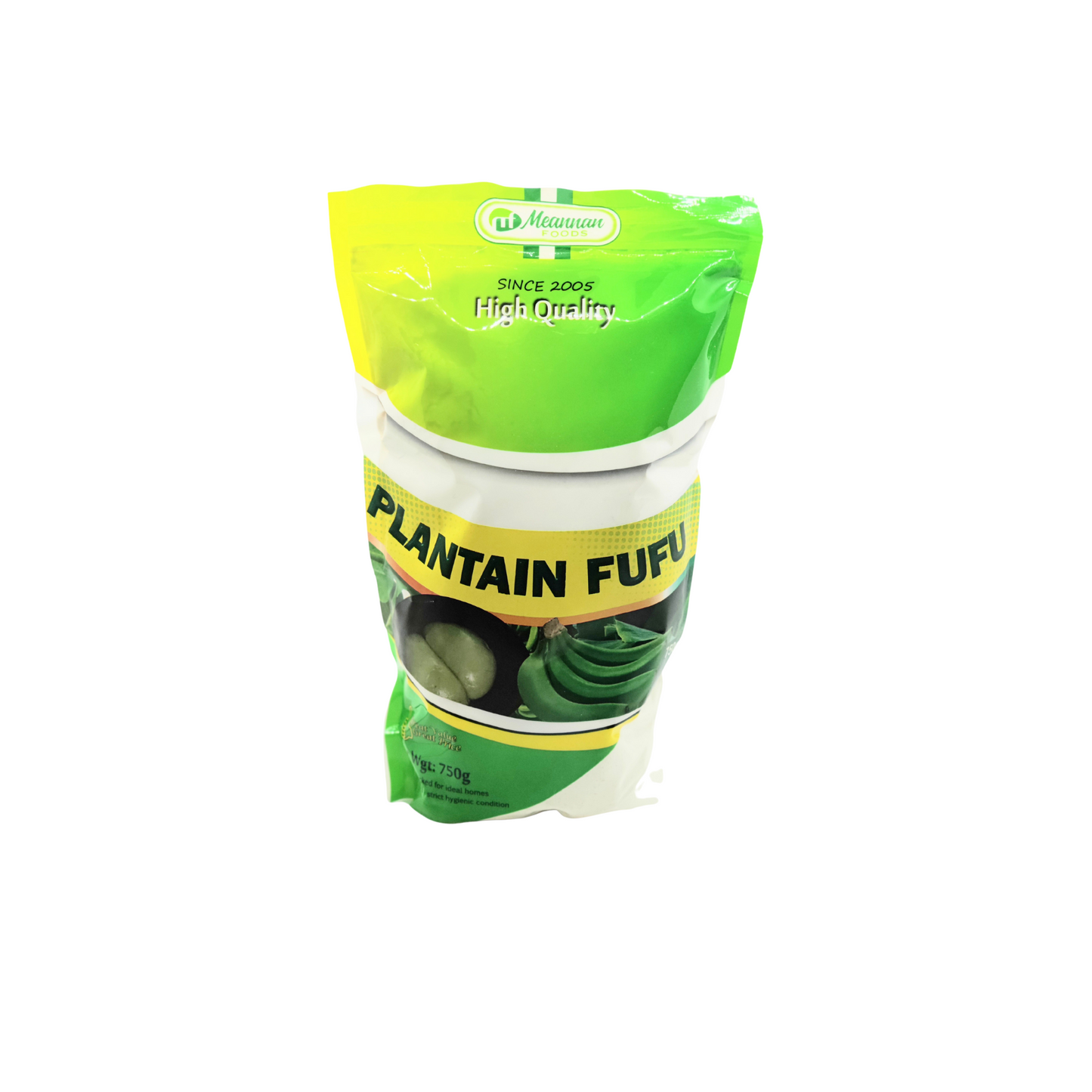 750 gram bag of meannan plantain fufu