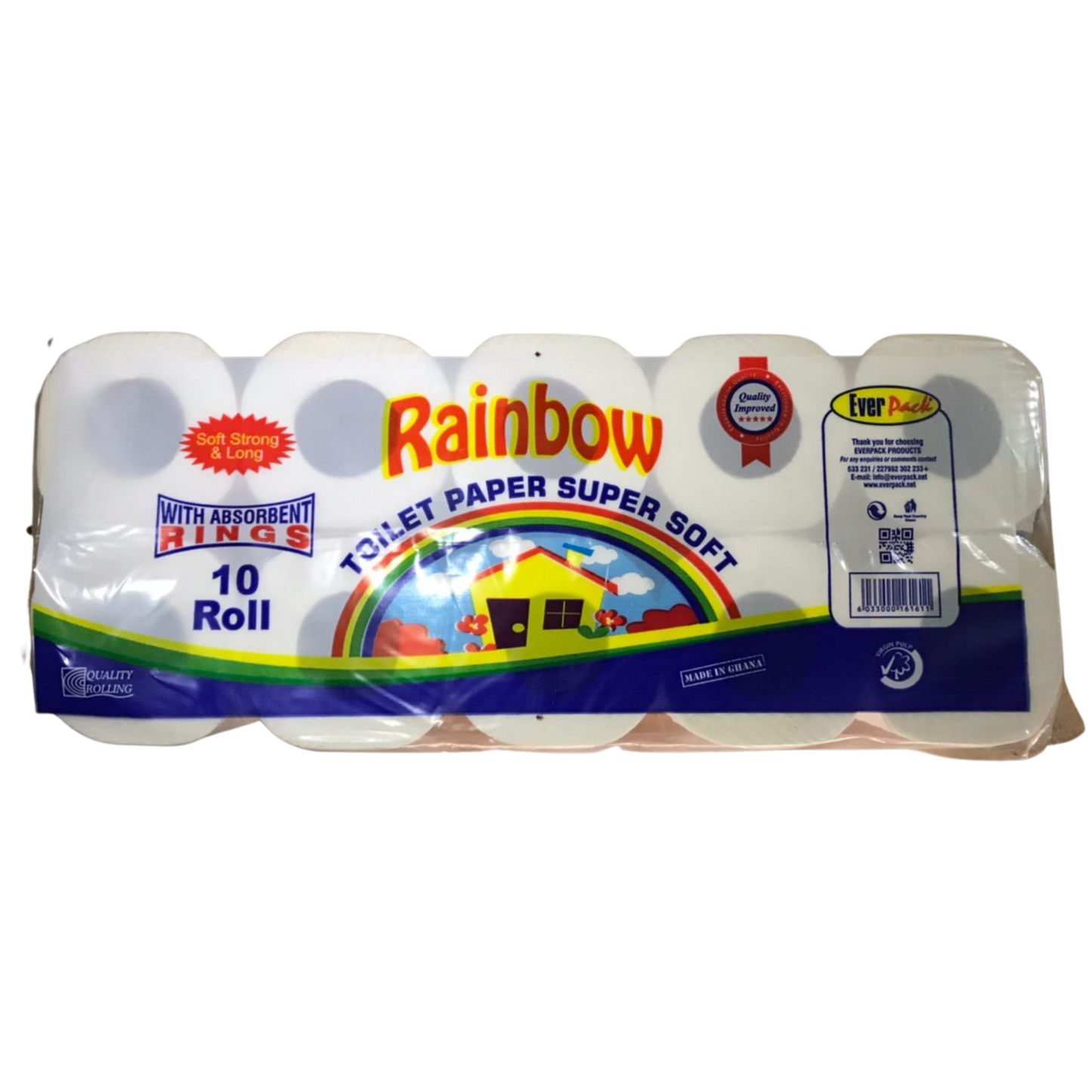 Rainbow toilet paper super soft