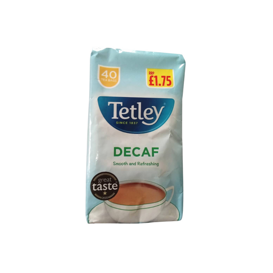 Tetley Decaf (40 Tea Bags) 125g